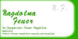 magdolna feuer business card